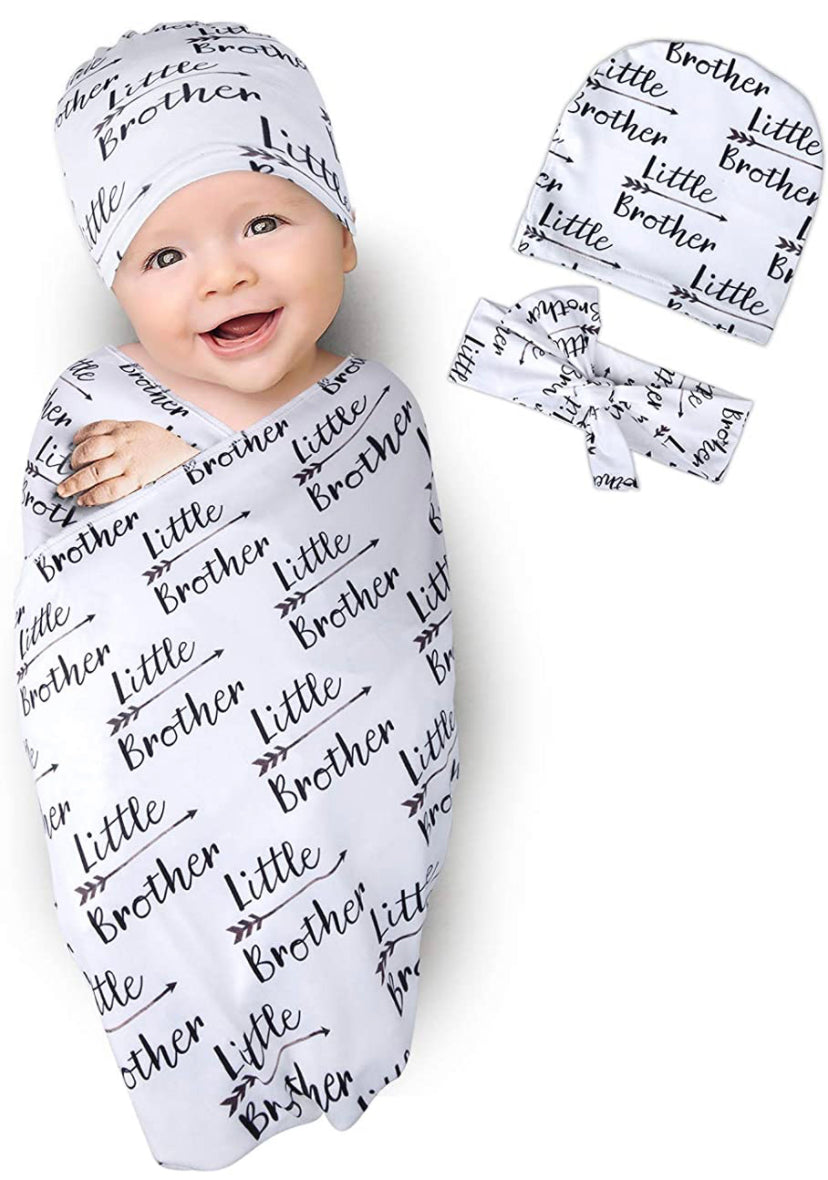 Little brother 2024 swaddle blanket