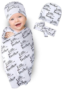 Little sister/brother swaddle set