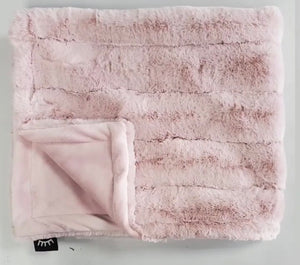 baby pink minky blanket (extra thick)