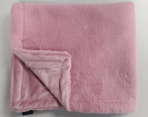 Bright pink mink blanket (extra thick)