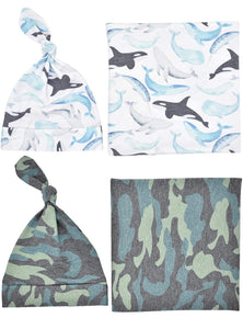 NEW boys swaddle sets