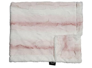 Pink ombre minky blanket