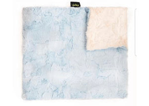 Baby blue minky blanket