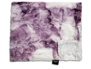 Purple berry minky blanket