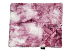 Pink berry minky blanket