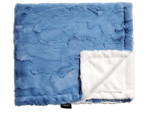 Cobalt blue minky blanket