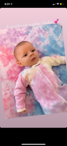 Personalized Tie Dye Swaddle