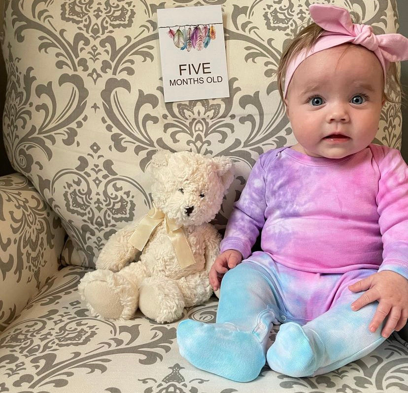 Tie Dye Baby Footies
