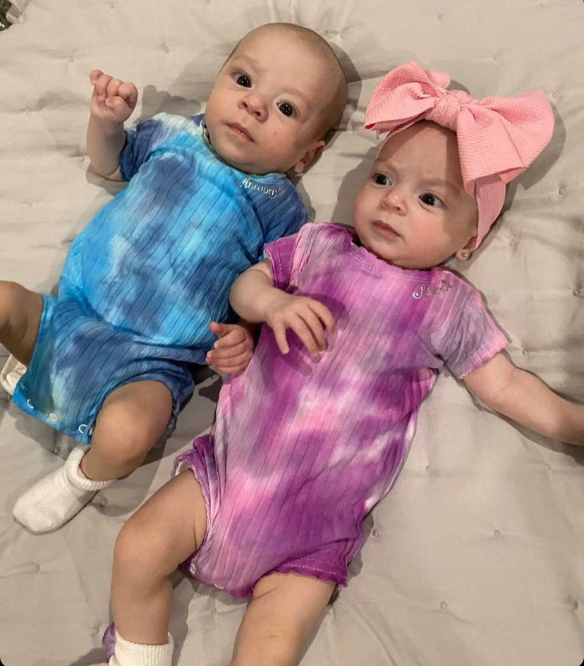 Personlized and tie dye rompers