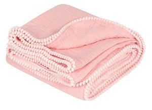 Oversized Muslim Pom Trim Swaddle