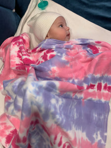 Super soft tie dye swaddles