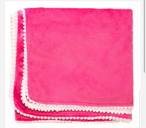 Hot pink velour swaddle