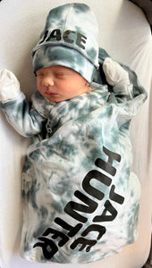 Personalized Tie Dye Layette Set