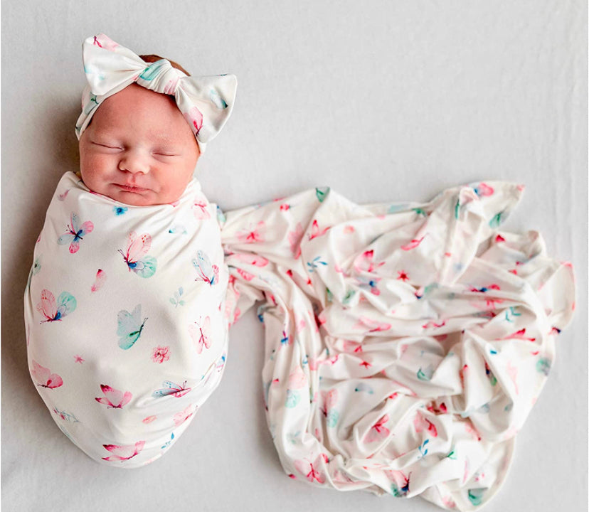 Watercolor swaddle hot sale