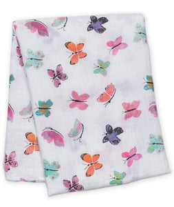 Colorful butterfly swaddle