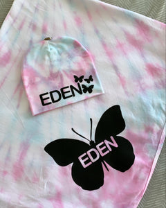 Personalized Tie Dye Swaddle